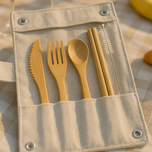 Bamboo Pouch Cutlrey