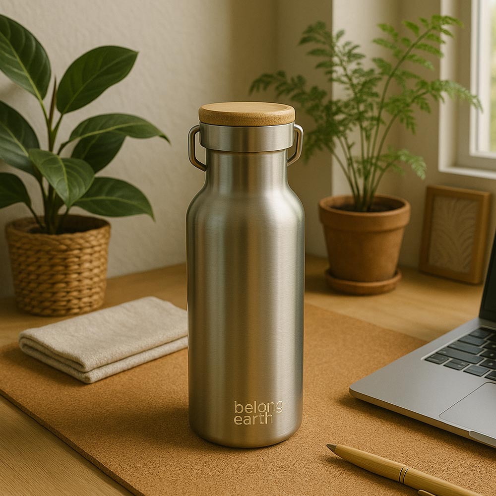 Bamboo Lid Thermos Bottle