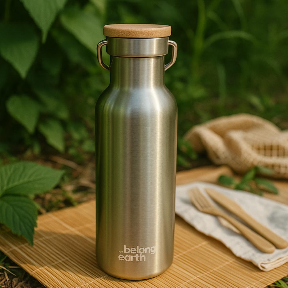 Bamboo Lid Thermos Bottle