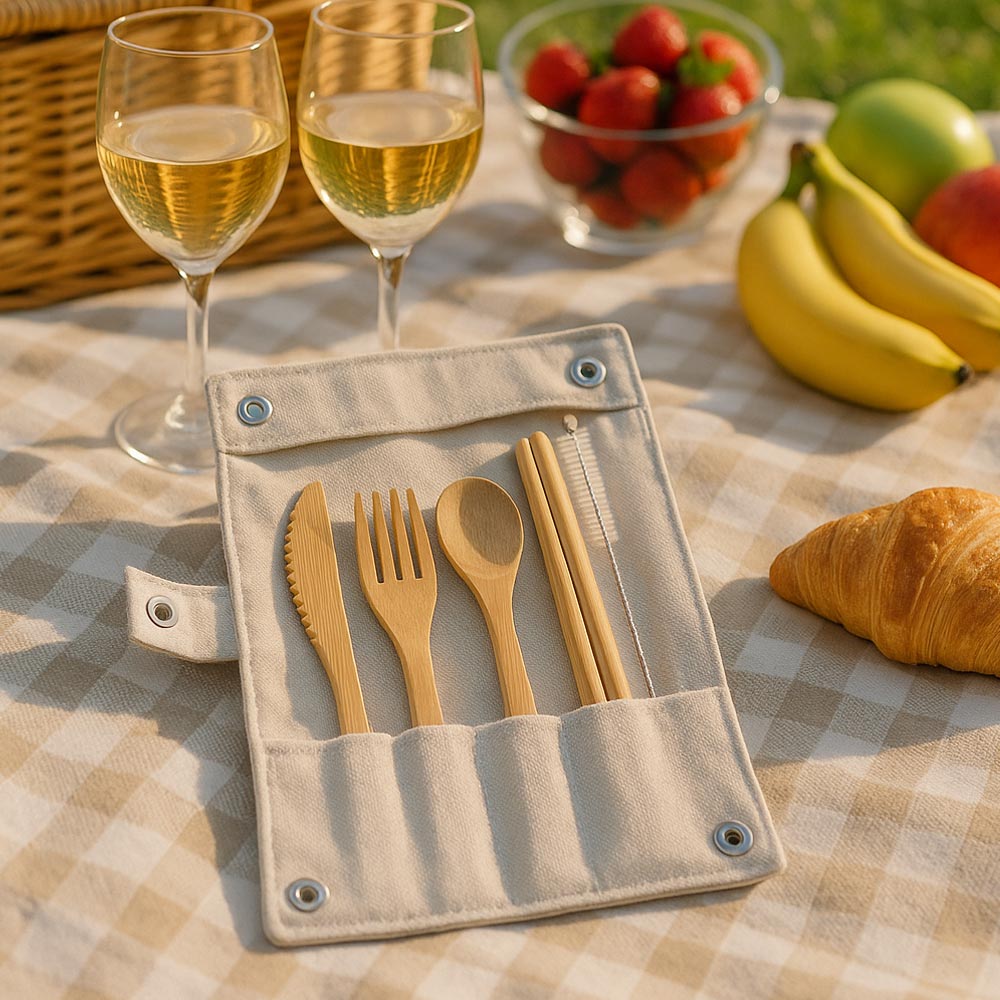 Bamboo Pouch Cutlrey