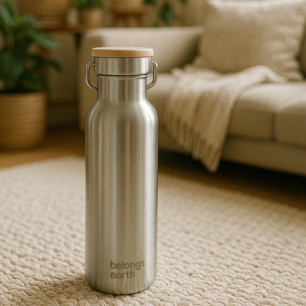 Bamboo Lid Thermos Bottle
