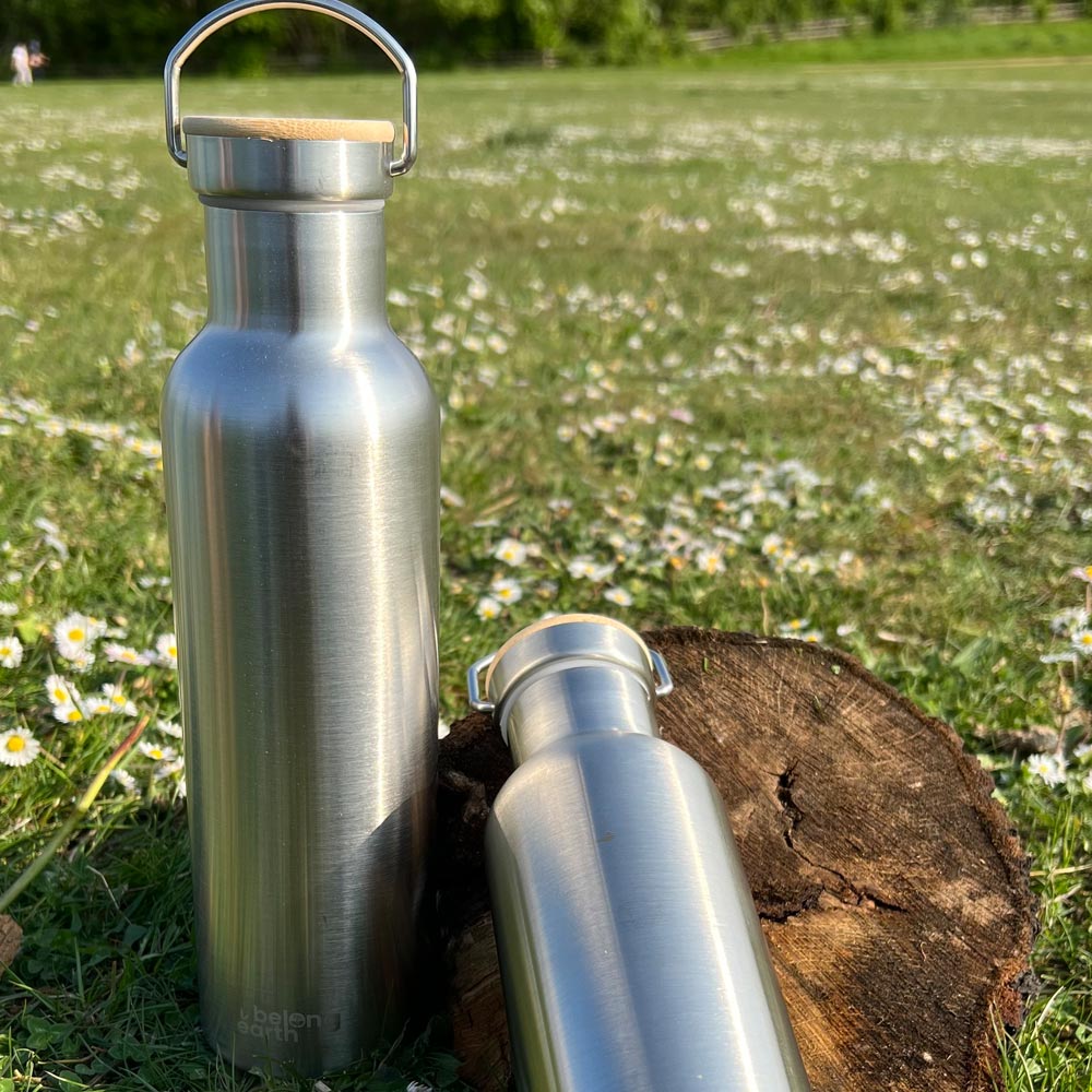 Bamboo Lid Thermos Bottle